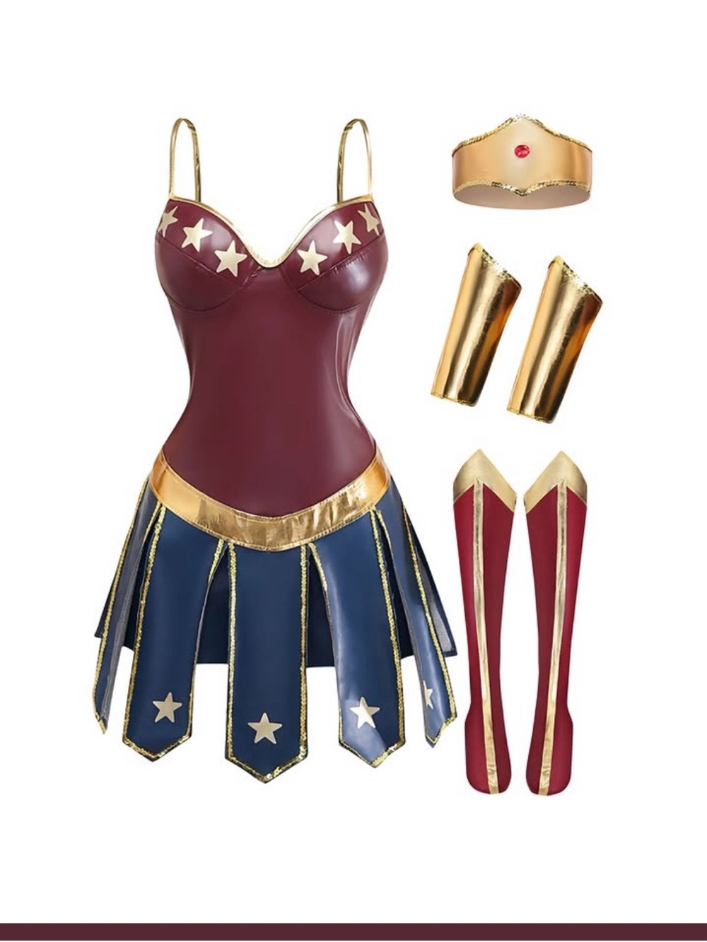 New without tag.  Retro Wonder Woman costume